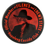 BOSTON "HOPALONG CASSIDY CLUB" FROM HAKE COLLECTION & CPB.