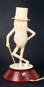 "MR. PEANUT" PLASTIC FIGURAL NIGHT LIGHT.