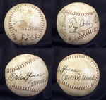 COBB, SPEAKER, COLLINS AND MACK SIGNED BASEBALL