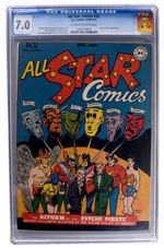 "ALL STAR COMICS" #32 DECEMBER 1946-JANUARY 1947 CGC 7.0 OFF-WHITE TO WHITE PAGES.