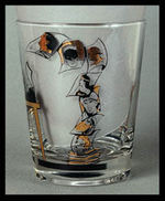 “DC” PROMOTIONAL GLASS.