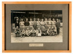 “ALLEGHENY STEEL” SEMI-PRO BASEBALL TEAM FRAMED PANORAMIC 1917 TEAM PHOTO.