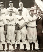 “MONTREAL ROYALS” 1941 INTERNATIONAL LEAGUE CHAMPIONSHIP TEAM FRAMED PANORAMIC PHOTO.