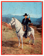 "HOPALONG CASSIDY 3 FILM PUZZLES" BOXED SET AND TRAY PUZZLE.