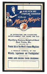 "GILBERTS MYSTO MAGIC" SET PERFORMERS POSTER.