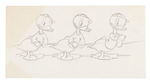 DONALD DUCK ORIGINAL CHARACTER STUDY ART LOT.