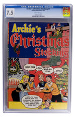 "ARCHIE'S CHRISTMAS STOCKING" #1 1954 CGC 7.5 OFF-WHITE PAGES.