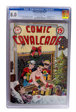 "COMIC CAVALCADE" #9 WINTER 1944 CGC 8.0 CREAM TO OFF-WHITE PAGES.