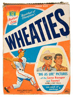 LONE RANGER & TONTO "BIG AS LIFE" POSTER WHEATIES BOOK EXAMPLE CEREAL BOX.