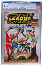 "JUSTICE LEAGUE OF AMERICA" CGC COMIC BOOK PAIR.