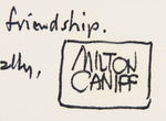 MILTON CANIFF AND WALT KELLY SIGNED LETTERS ON PERSONAL STATIONERY.