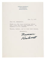 NORMAN ROCKWELL SIGNED LETTER ON PERSONAL STATIONERY.