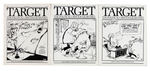 “TARGET THE POLITICAL CARTOON QUARTERLY"  LOT OF 15 ISSUES-SIX WITH BILL WATTERSON.