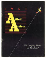 ALLIED ARTISTS 1953 PROMOTIONAL BOOKLET.