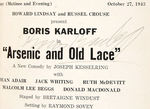 “PLAYBILLS 1942 AND 1943” BOUND VOLUME WITH 41 AUTOGRAPHS INCLUDING BORIS KARLOFF.