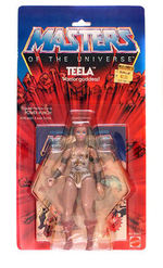 “MASTERS OF THE UNIVERSE TEELA” CARDED ACTION FIGURE.