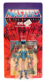 “MASTERS OF THE UNIVERSE EVIL-LYN” CARDED ACTION FIGURE.