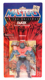 “MASTERS OF THE UNIVERSE FAKER” CARDED ACTION FIGURE.