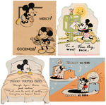 MICKEY MOUSE GET WELL CARD LOT.