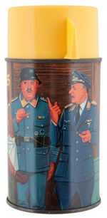 "HOGAN'S HEROES" METAL DOME LUNCHBOX WITH THERMOS.