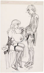 BILL WARD "JUGGS" ADULT MAGAZINE ORIGINAL EXPLICIT CARTOON ART.