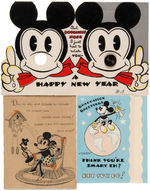 DISNEY CHARACTERS 1930s GREETING CARD LOT.