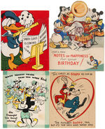 DISNEY CHARACTERS 1930s GREETING CARD LOT.