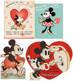 DISNEY CHARACTERS 1930s GREETING CARD LOT.