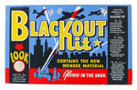 "BLACK OUT KIT" WITH GLOW-IN-DARK MATERIAL.