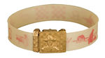 “TOM MIX LUMINOUS BELT” RETAILERS PREMIUM SALES SHEET WITH BELT.