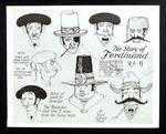 "THE STORY OF FERDINAND" MODEL SHEET.