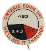 CANADIAN PROHIBITION BUTTON C. 1916.