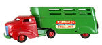 "WYANDOTTE TRUCK LINES" LARGE TRACTOR TRAILER TOY.