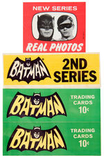 “BATMAN” TOPPS GUM CARD BOX UNUSED STICKERS.