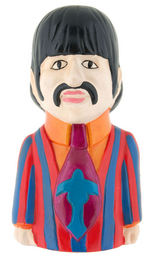 THE BEATLES YELLOW SUBMARINE FIGURAL BANK SET.