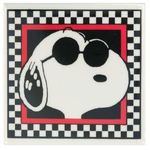 SNOOPY IN SHADES CLOTHING MANUFACTURER’S BUTTON.