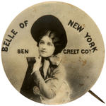 IMPRESARIO BEN GREET THEATRICAL BUTTON PICTURING DAME SYBIL THORNDIKE.