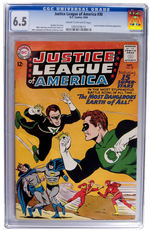 "JUSTICE LEAGUE OF AMERICA" #30 SEPTEMBER 1964 CGC 6.5 CREAM TO OFF-WHITE PAGES.