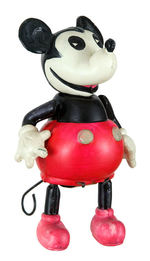 RAMBLING MICKEY MOUSE LARGE CELLULOID WINDUP TOY.