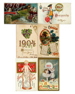 NEW YEARS POST CARDS.