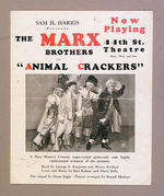 "ANIMAL CRACKERS" MARX BROTHERS HERALD.