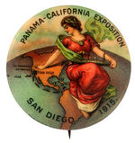 SUPERB "SAN DIEGO 1915" EXPO BUTTON.