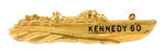 "KENNEDY 60" BRASS FIGURAL PIN OF PT-109.