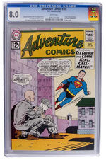 "ADVENTURE COMICS" CGC COMIC BOOK PAIR.