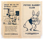 "PETER RABBIT CLUB" FOLDER AND BUTTON.