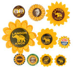 LANDON COLLECTION OF TEN 1936 CAMPAIGN BUTTONS.