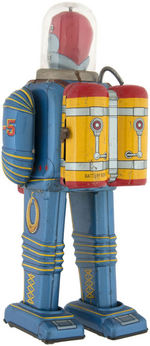 "SPACE CONQUEROR" BATTERY-OPERATED ASTRONAUT TOY (COLOR VARIETY).