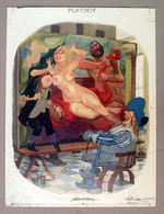 "PLAYBOY" ERICH SOKOL ORIGINAL CARTOON ART.