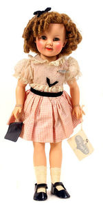 IDEAL "SHIRLEY TEMPLE DOLL" W/TAG.