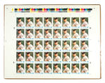 "ROY HOBBS" / ROBERT REDFORD UNCUT BASEBALL CARD SHEET.